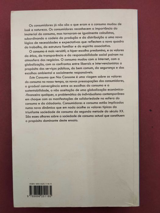 Este Consumo que nos Consome - Beja Santos