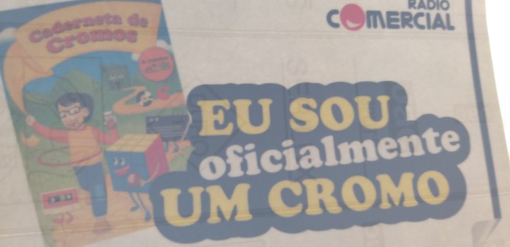 Eu sou oficialmente um cromo.