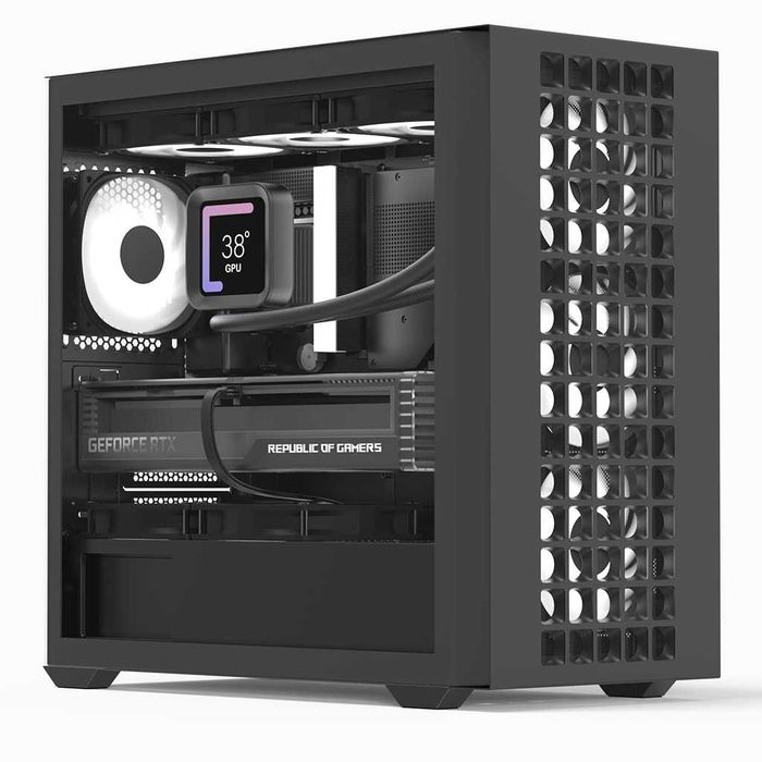 Ціна\якість! Класний mATX корпус з ТОП продувом. 4*120mm A-RGB FAN хаб. Trade-IN
