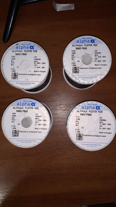 Продам Припой / припій оливо/ 1кг alpha fluitin 1532 sn60 pb40