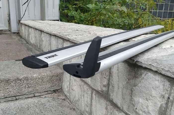 БУ Багажник палки Thule Wingbar Edge Evo Aerobar Squarebar 108 118 127 135 150 см сталеві алюмінієві каплевидні нові вживані установка прокат обмін