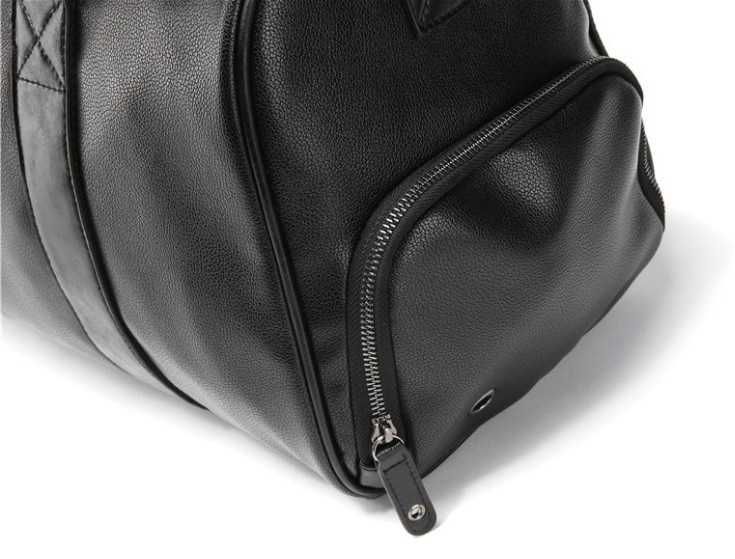 Мужская кожаная черная городская чоловіча брендовая модная сумка новая