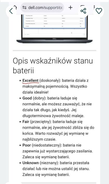 Laptop biznesowy 14 cali Dell 5490 bat. Excellence