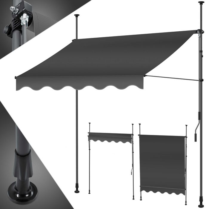 Nowa markiza zaciskowa KESSER / ochrona UV / osłona na balkon !4471!