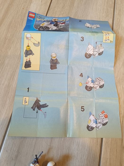 LEGO city 7235/motocykl/policyjny/patrolowy/cywilny