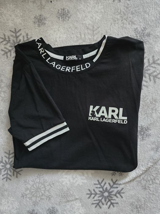 Koszulka czarno biała unisex Rozmiar M/L