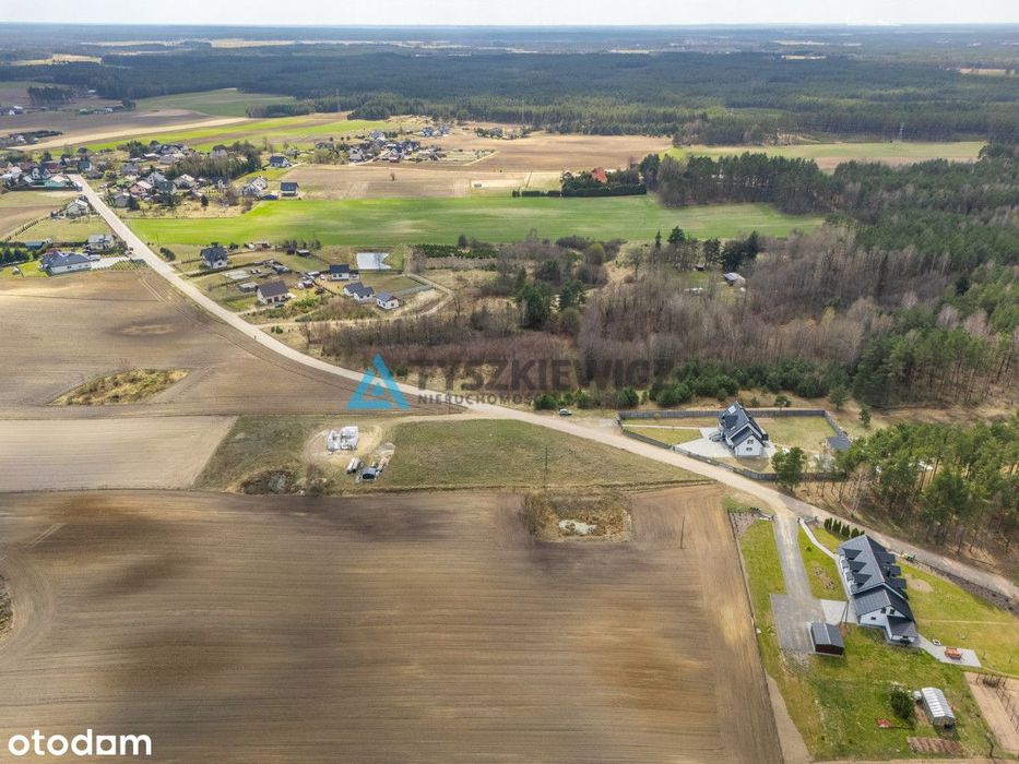 Działka 2458 m² z WZ na 2 domy 5 km od jeziora