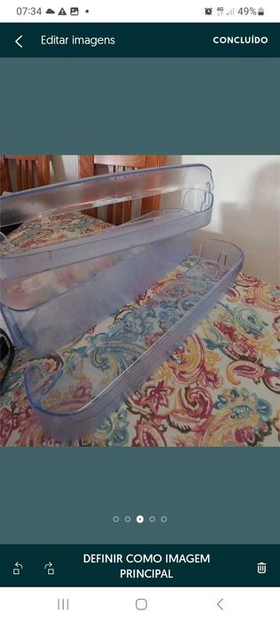 Prateleiras da porta do frigorífico