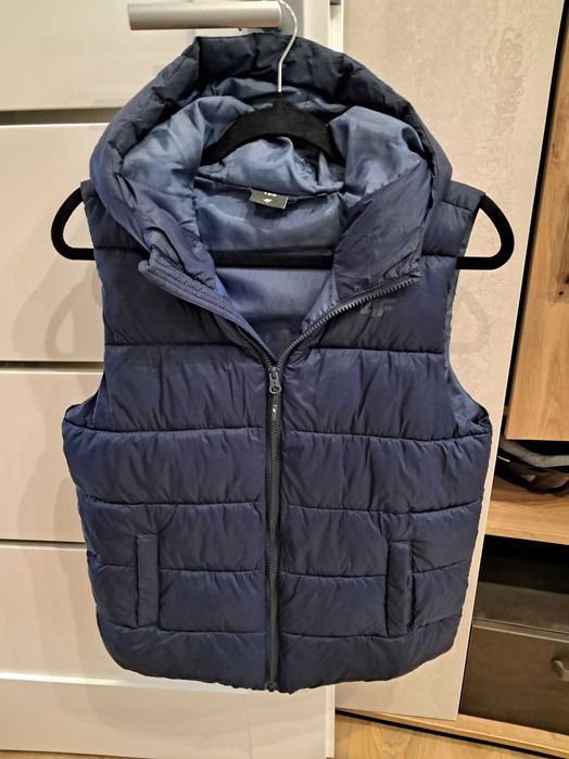 Granatowy Kamizelka bezrękawnik 4F rozm 164 stan idealny.