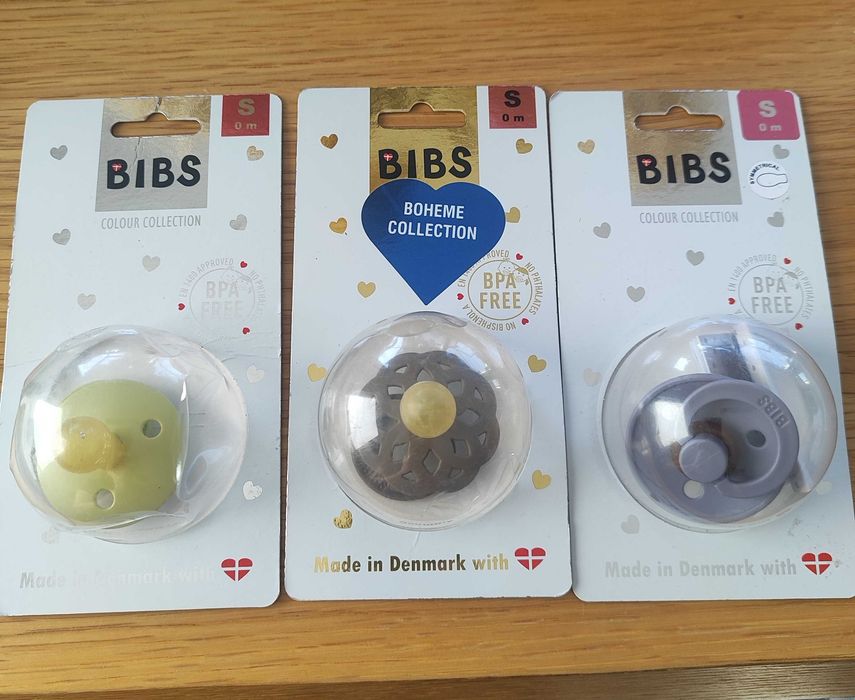 Nowe smoczki Bibs rozmiar S komplet