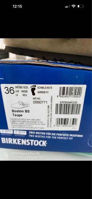 Birkenstock boston 36