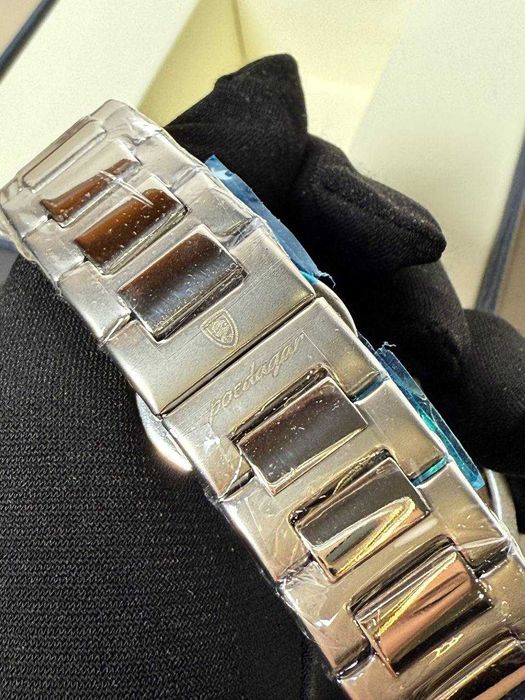 Чоловічий годинник Poedagar Nautilus срібні, зелений циферблат