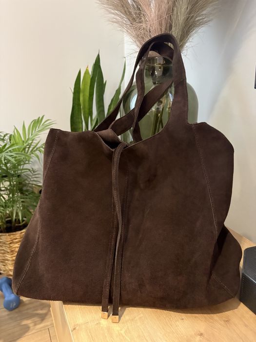 Torba shopperka mango skórzana