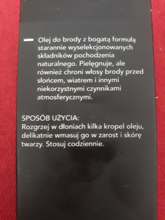 Perfumowany olej do brody