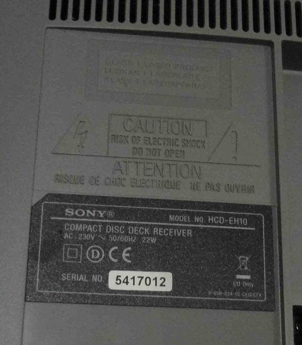 Музыкальный центр Sony CMT-EH10