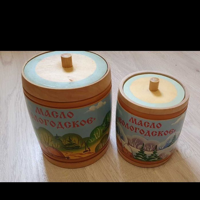 Дерев'яний Туєсок  за 2 одиниці , висота 15 см та 12 см