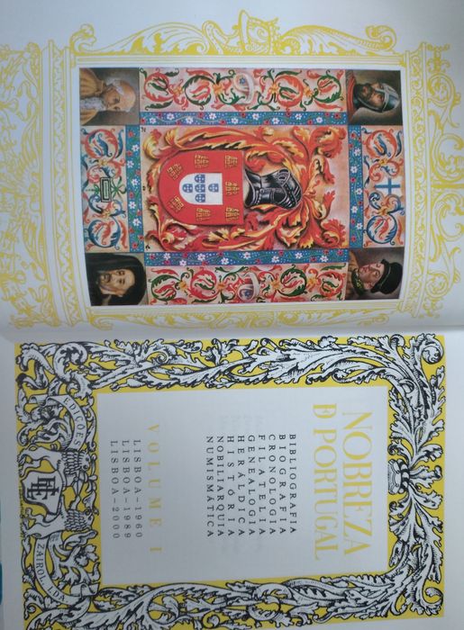Nobreza de Portugal e Brasil e Armorial Lusitano 4 livros novos caixa
