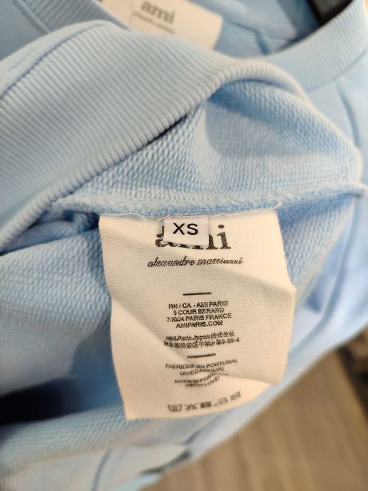 Світшот AMI Paris Broderie Sweatshirt Light Blue