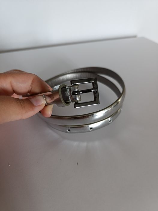 Pasek srebrny Nowy z metką