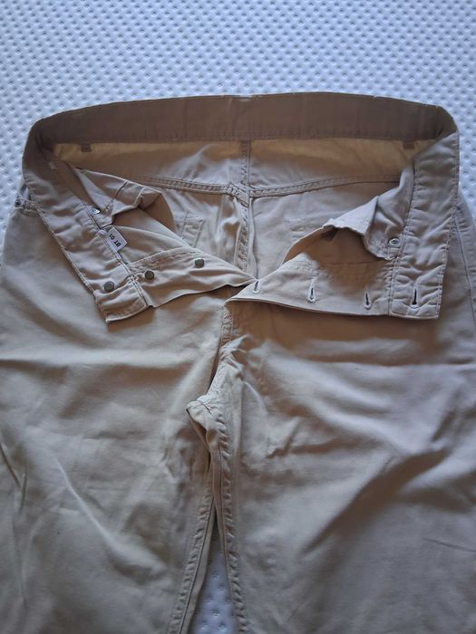 Calças de Sarja Bejes / Creme de Homem da Benetton