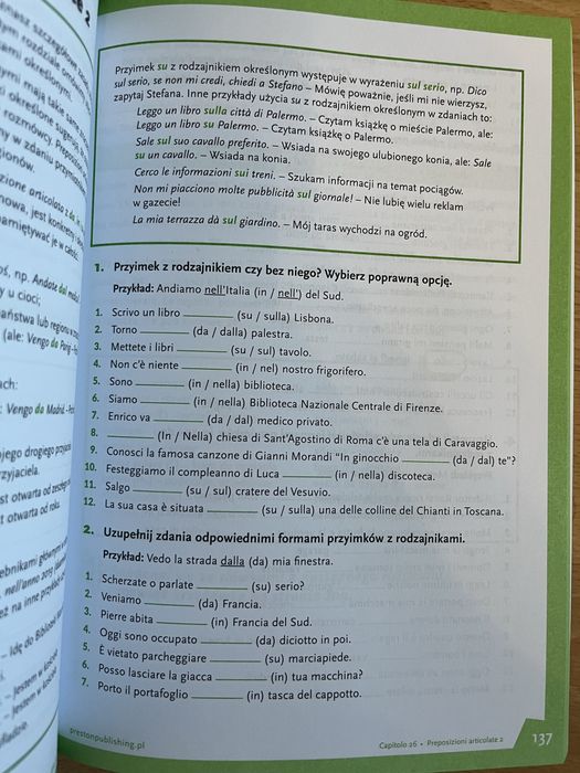 książka do nauki włoskiego
