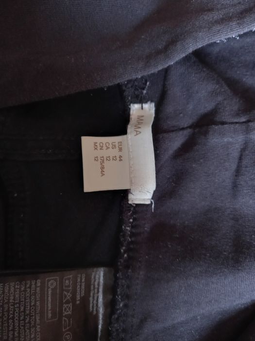 Spodnie ciążowe jeansy czarne 44 hm mama