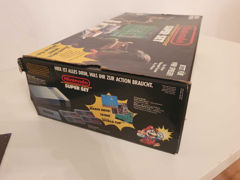 Nintendo Entertainment System NES Super Set 1991 Box karton styropian
