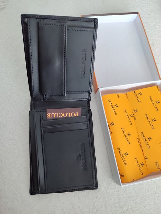 Carteira homem em pele.