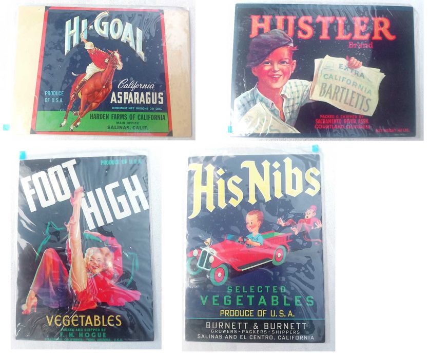 4 Postais Publicitários Litografados em Metal – USA - 1988