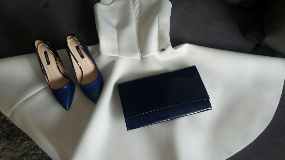 Sukienka ecru Polski producent