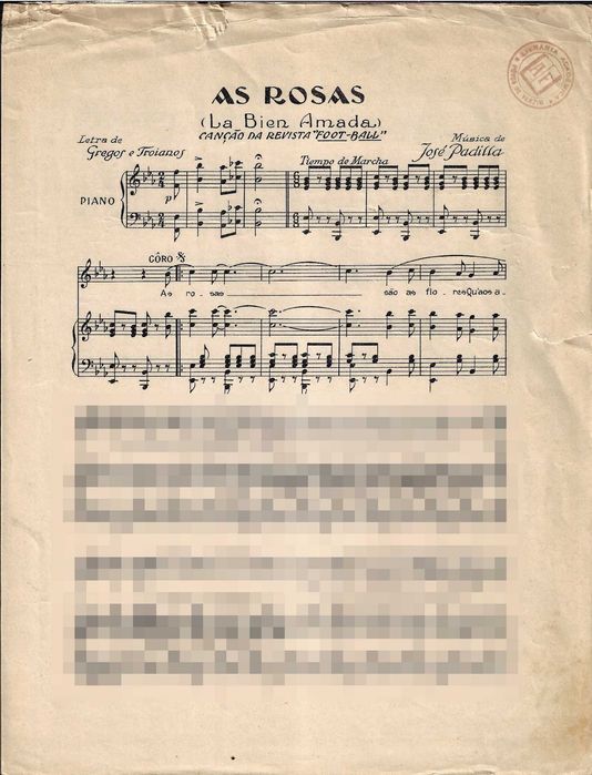 PIANO: As Rosas - Partitura Ed. Sassetti