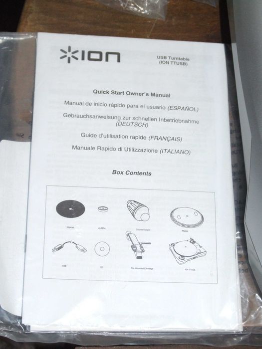 Gramofon Ion Audio USB TTUSB
