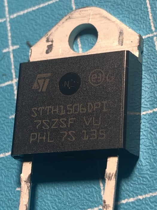 Diodo rectificador STTH1506DPI