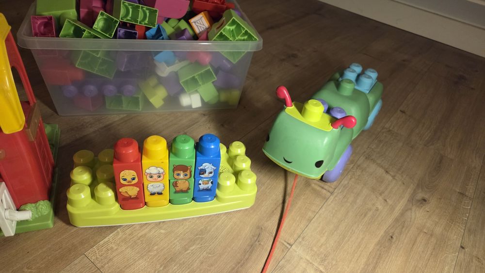 Mega bloks farma pianinko gąsienica Mega zestaw