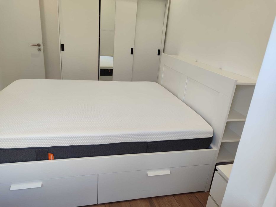 Cama IKEA c/ 4 gavetões, cabeceira destacável, Colchão Emma c/ 11Meses