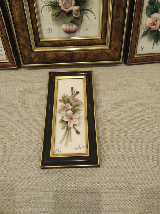 Conjunto de 4 quadros Capodimonte made in Italy