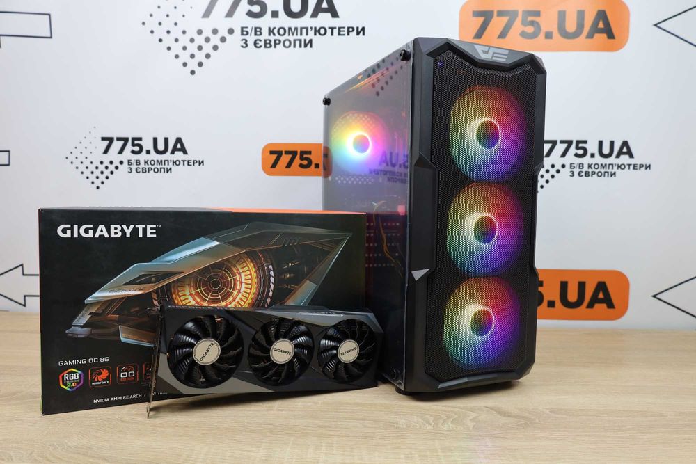 Ігровий ПК/Rzen 5 3600(6ядер)/32, 1TB M2/850W/RTX3070 8GB/Гарантія