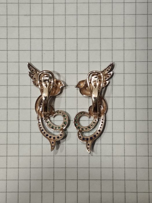 Золоті сережки, 585 проба.