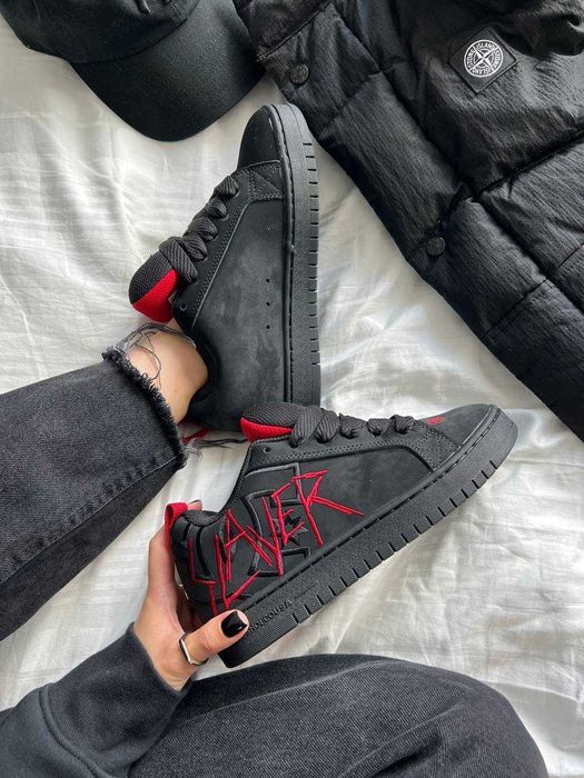 !SALE! DC x Slayer Court Graffik Black/Red 36 37 38 39 40 41 42 43 44