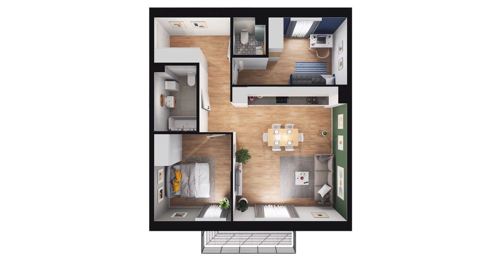 3-pokojowe mieszkanie 60m2 + balkon Bez Prowizji