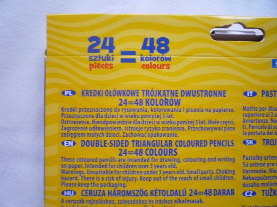NOWE Astra Kredki ołówkowe trójkątne dwustronne 24/48 kolorów