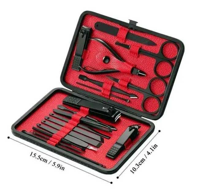 Профессиональный маникюрно-педикюрный набор 18 в 1 в кейсе