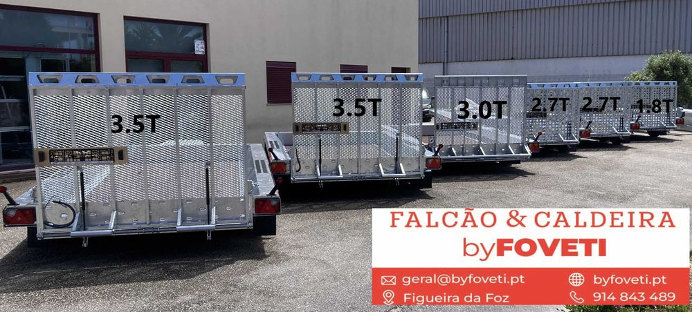 Atrelado Máquina Giratória Reboque Máquina Bocat Traillers escavadora