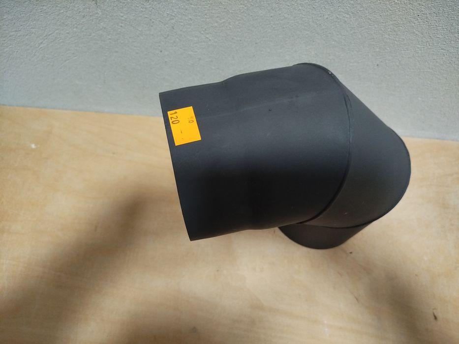 kolano dymowe stalowe 90° do pieca / kominka – średnica 120 mm