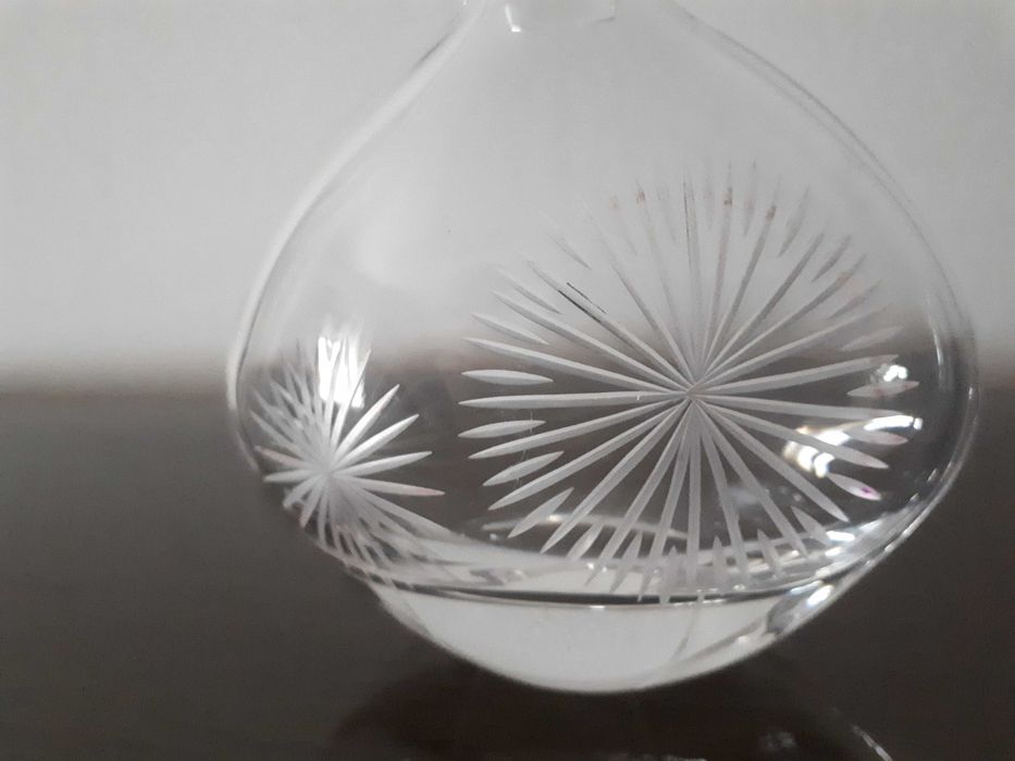 Frasco decorativo em cristal sem uso