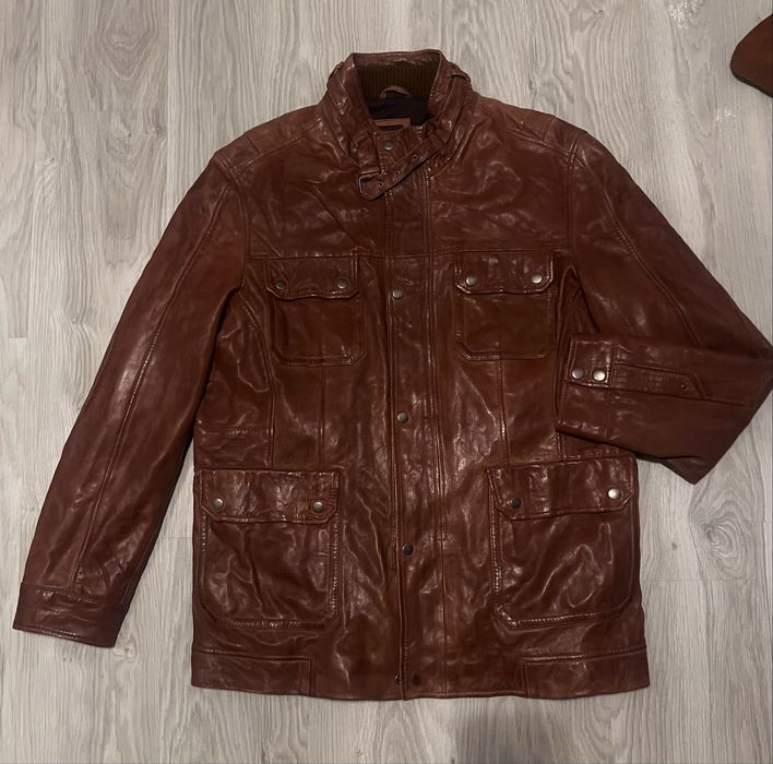 Plaszcz kurtka skórzana