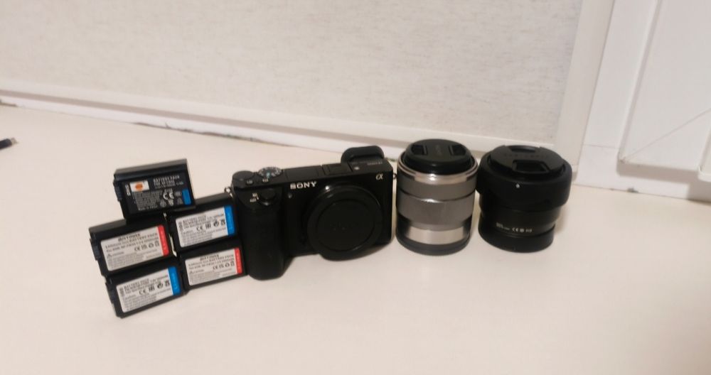 Sony A6500 + 2 объектива, штатив, 5 аккумуляторов. Аренда фотоаппарата