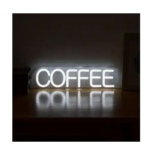 Neon café luz coffe