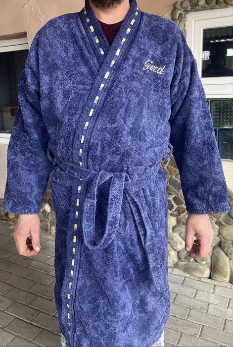 Чоловічий халат на високого мужчину