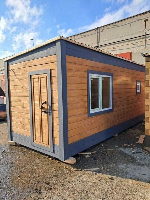 Баня каркасная,модульна 6*2.4 метра.